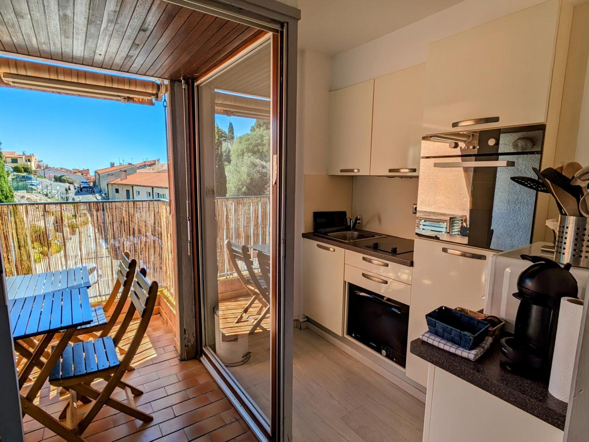 Appartement Central Avec Parking, Terrasse Et Wifi Коллиур Экстерьер фото